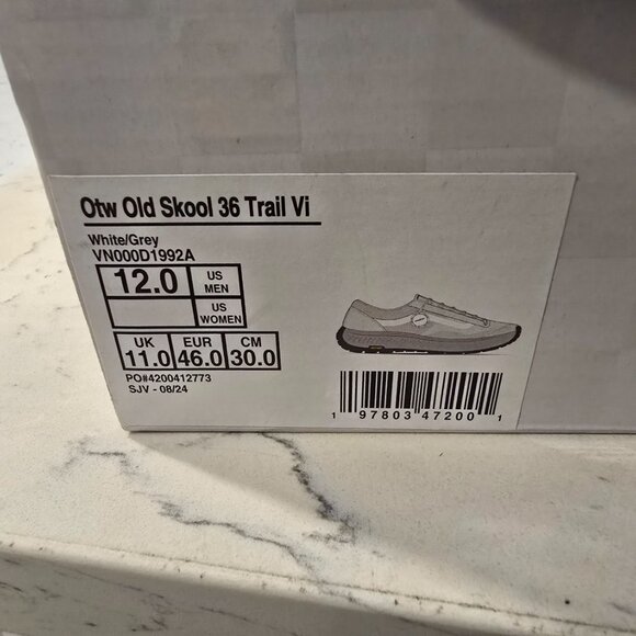 OTW by Vans Old Skool 36 Trail Vibram White Grey VN000D1992A Men's SZ 12 US NEW - Picture 11 of 16